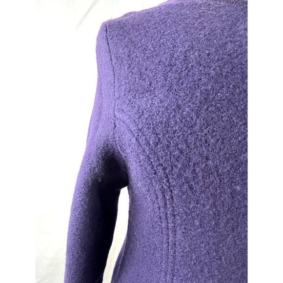 Vintage 70's Austrian Geiger Tyrol Blue Wool Cardigan Sweater, Women’s Small - Picture 9 of 12